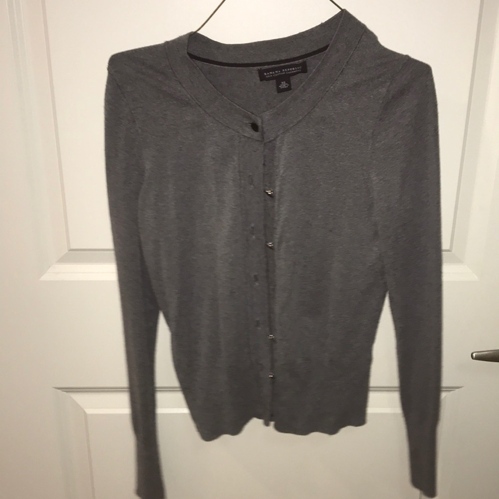 Gray Banana Republic Cardigan